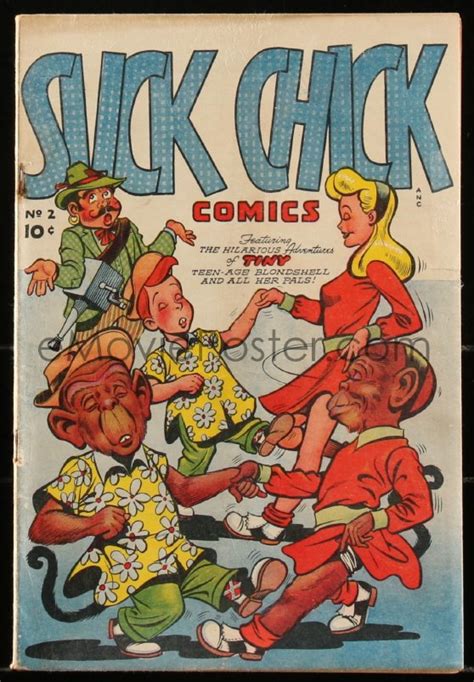 1y0431 Slick Chick Comics 2 Comic Book 1947 Tiny