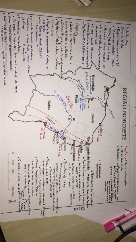 Mapa Mental Do Nordeste