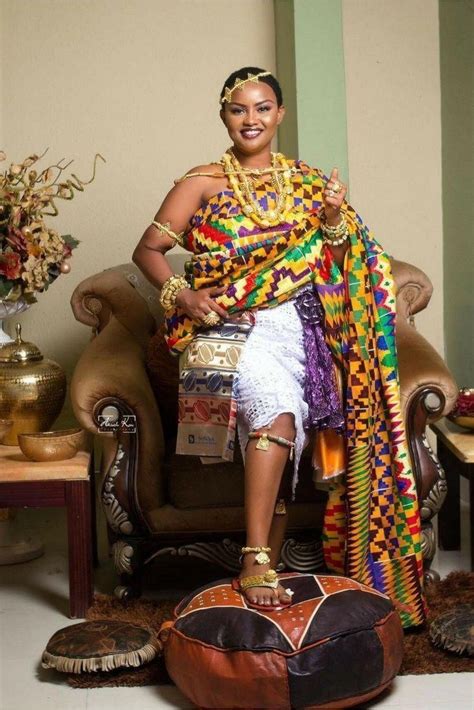 Nana Ama Mcbrown In Traditional Kente Cloth African Fashion Ankara