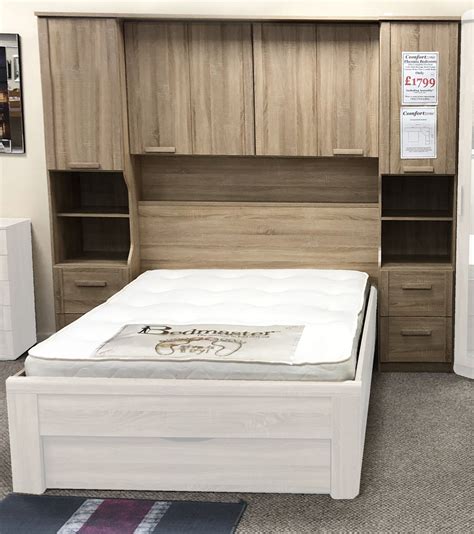 Phoenix Sonoma Oak Over Bed Storage Unit Comfortzone Home Furnishers