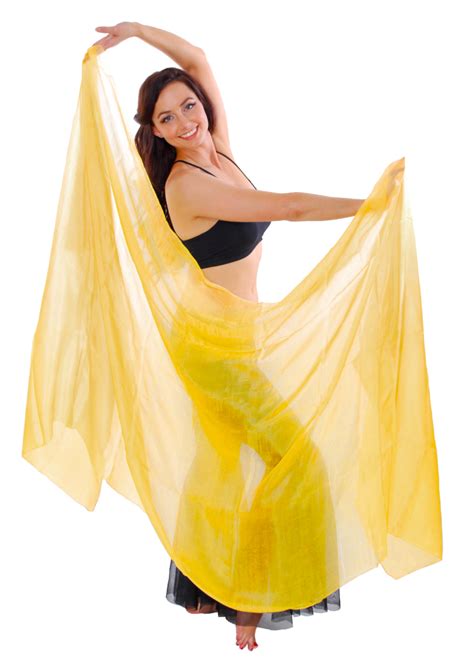 yellow gold silk belly dance veil at