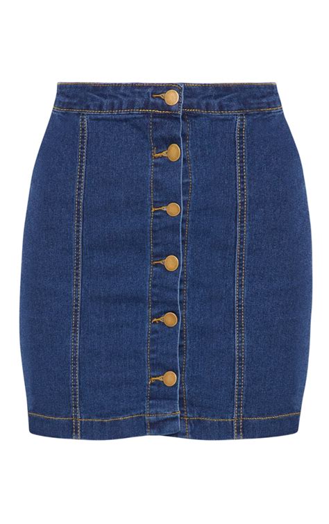 cammie blue denim mini skirt mini skirts prettylittlething aus