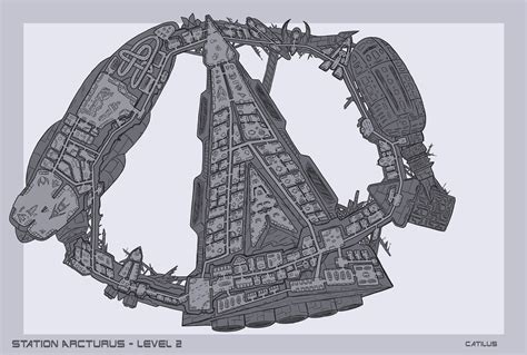 Oc Art Space Station Arcturus Sf Map By Catilus Rswrpg