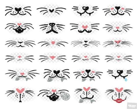 Free Cat Whiskers Svg File Ohmycuttables