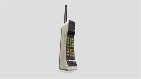 Motorola Dynatac 8000x 3d Model By Willsilvaart Bc5250d Sketchfab