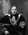 “Manuel II of Portugal wearing the robes of the Garter and the insignia ...