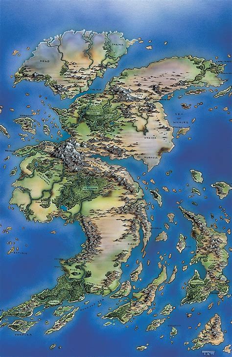 Dominarian Cartography Magic The Gathering Paisagem Fantasia Mapa