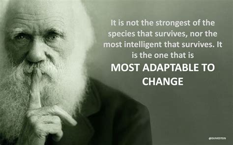 The Famous Quote By Charles Darwin It Is Not The Strongest Of The