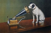 Barraud, Francis 1856-1924 - His Masters Voice Ad, The Theatre c.1910 ...