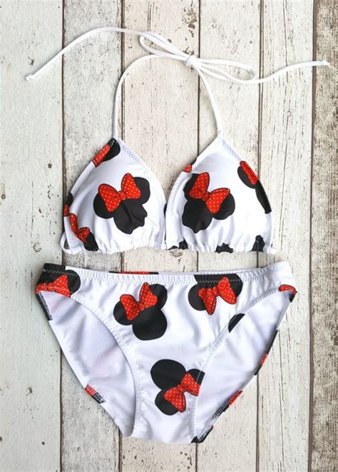 Bikini Set Swimwear Triangle Bikinidisney Weddingprinted Disney