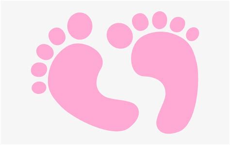 Pink Baby Feet Clipart 600x437 Png Download Pngkit
