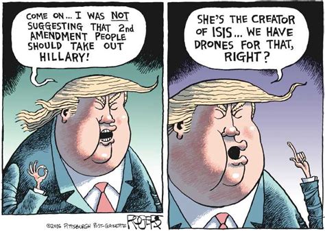 Political Cartoon On Trump Hits Hard By Rob Rogers The Pittsburgh