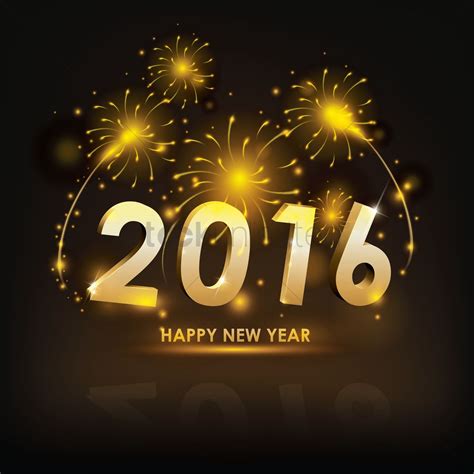 Happy New Year 2016 Vector Image 1530521 Stockunlimited