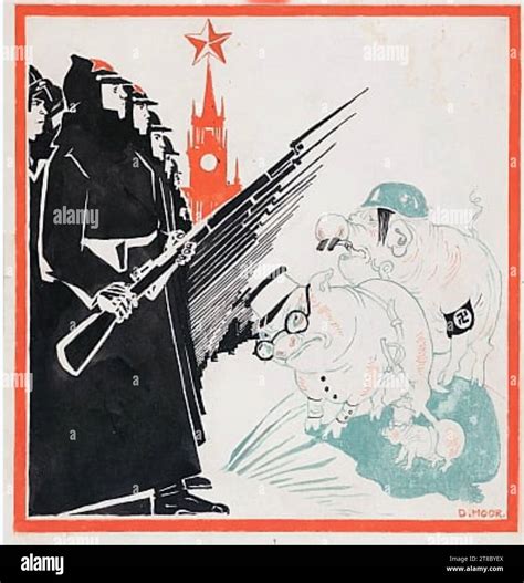 Dmitry Moor 1883 1946 Russian Artist And Poster Designer Nazi Hogs