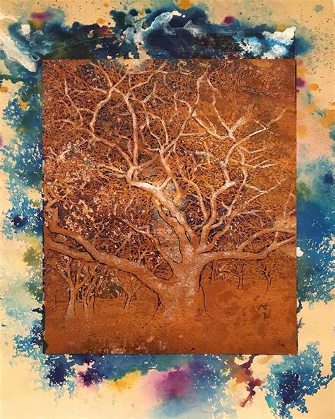 Mixed Media Trees Sylvie Covey