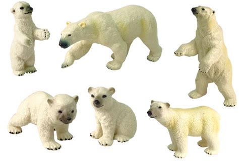 Large Set Of 12 Figures Animals Of The Arctic Circle Polar Circle