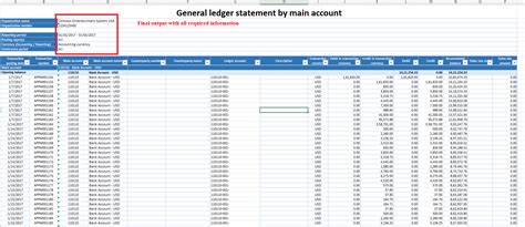 Generate Ledger Statement By Main Account In Microsoft Dynamics 365