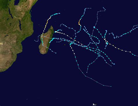 The gray line extending through these symbols represents the past track, showing where the center of the storm. 2019-20 South-West Indian Ocean cyclone season - Wikipedia