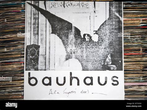 12 Inch Single Version Of Bela Lugosis Dead By Bauhaus Lying On Top