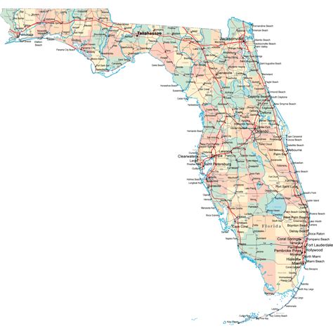 Detailed Map Of Florida Cities Zarla Kathryne