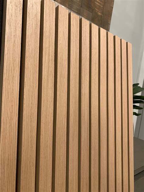 Custom Wood Wall Slat Panel 16 X 96 With Twelve Flat Slats Etsy