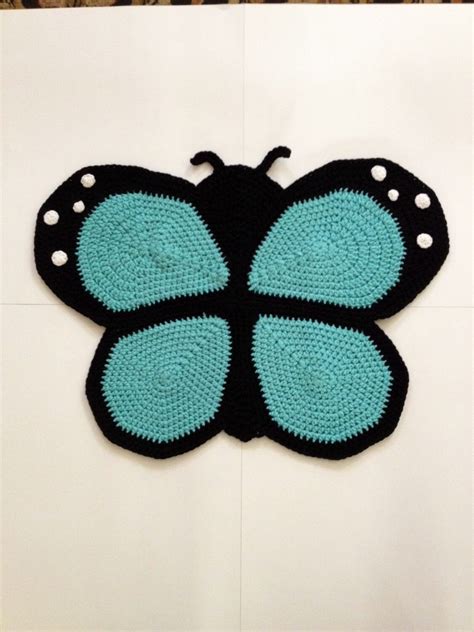 Crochet Butterfly Rug By Peanutbutterdynamite On Etsy