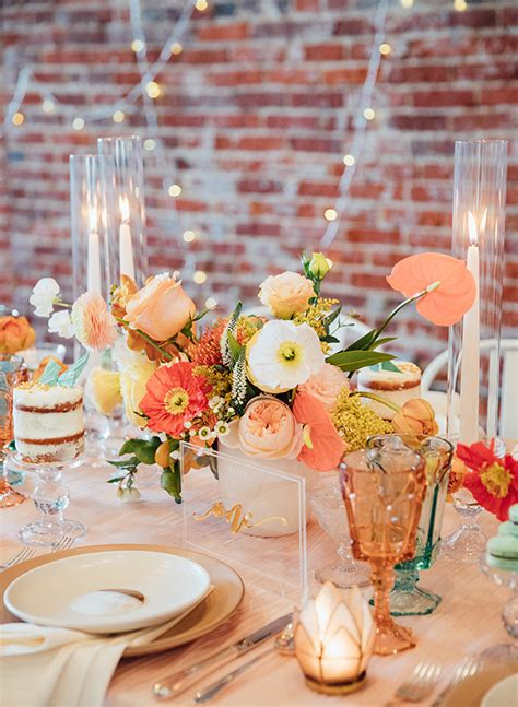 Modern Turquoise And Peach Wedding Inspiration Inspired By This