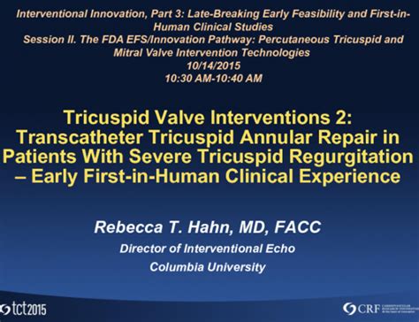 Tricuspid Valve Interventions 2 Transcatheter Tricuspid Annular Repair