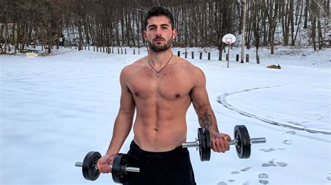 Training Shirtless In The Snow Youtube