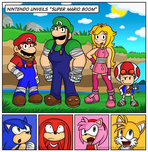 An Image Of Mario And His Friends