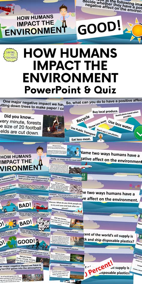 Humans And The Environment How Humans Affect The Environment Primary