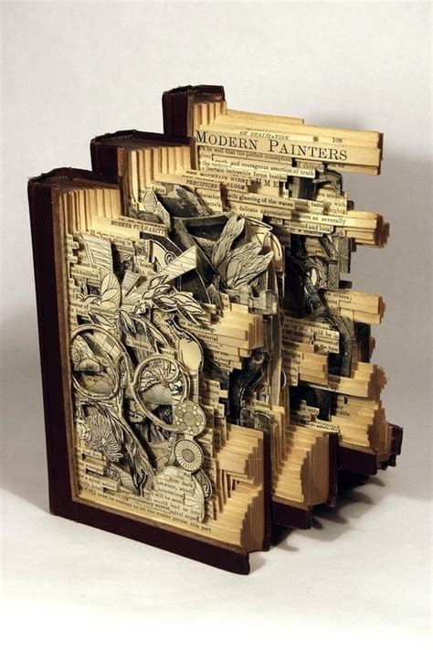 Brian Dettmer Aka The Book Surgeon He Carves Art Out Of Encyclopedias
