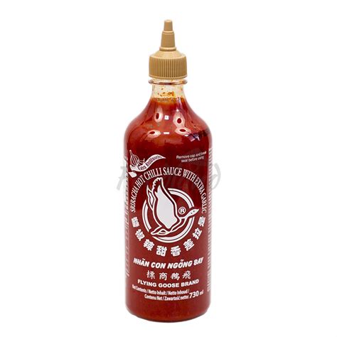 Sriracha Sauce Chilli Garlic Flying Goose 730 Ml Foodland