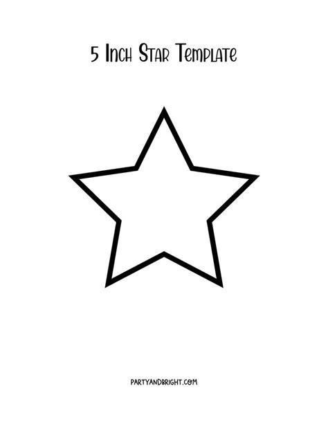 Free Star Shape Templates To Print Star Template Printable Star