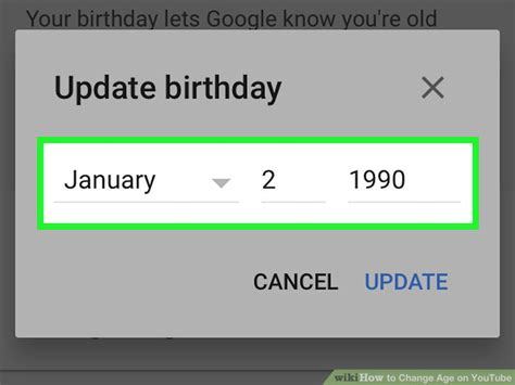 How To Change Age On Youtube With Pictures Wikihow