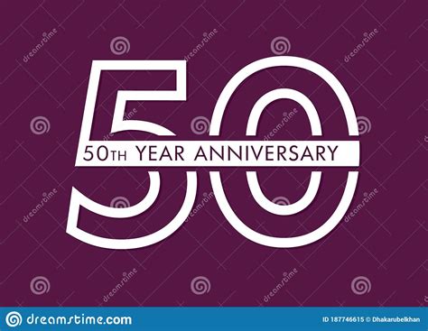 50 Years Anniversary Image Vector 50th Anniversary Celebration