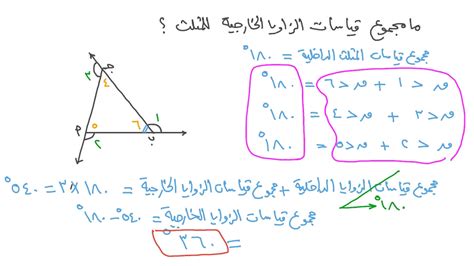 قياس زوايا المثلث ايميجز