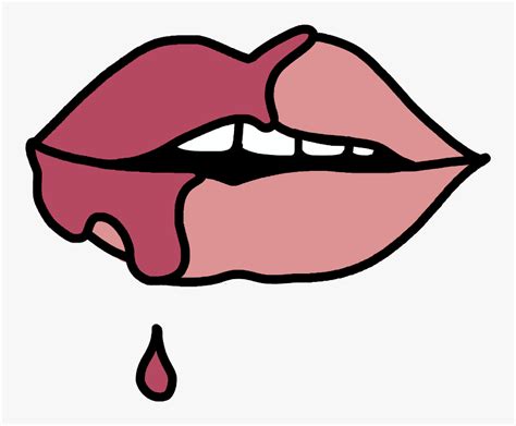 Transparent Lipgloss Clipart Cartoon Lip Gloss On Lips Hd Png