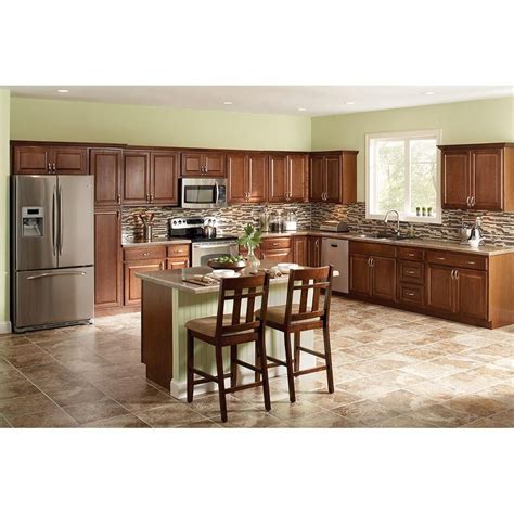 We realize your home is your most important asset, not only financially, but emotionally. Hampton Bay Hampton Cognac Raised Panel Stock Assembled Pantry Kitchen Cabinet (18 in. x 84 in ...