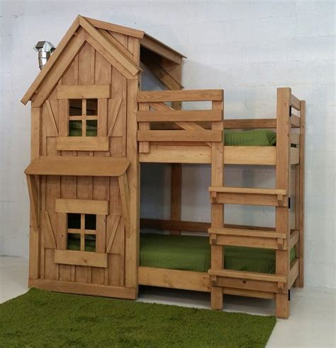 Imagine That Playhouses The Rustic Bunk Bed Rustic Bunk Beds Cabin Bunk Beds Bunk Beds