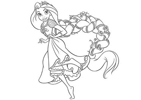 Tangled Rapunzel And Pascal Colouring Pages Clip Art Library