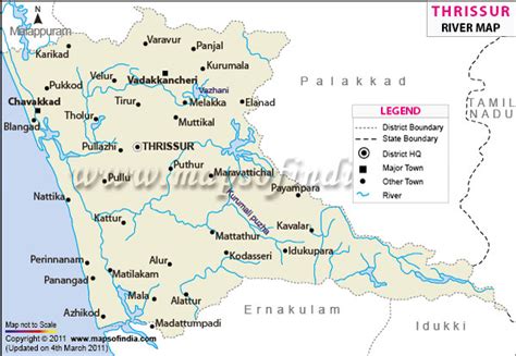 Thrissur River Map