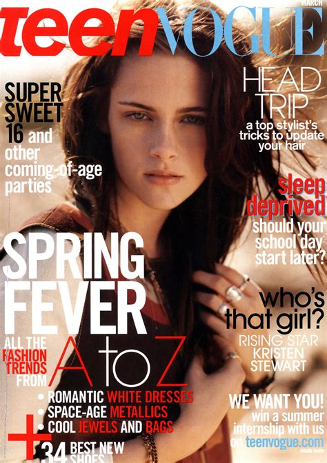Kristen Stewart Photographed By Bruce Weber For The Cover Of Teen