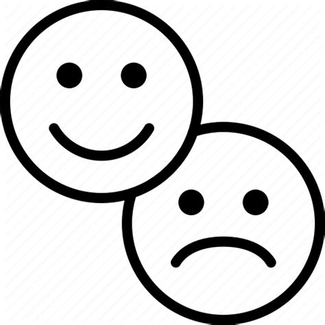 Happy And Sad Face Template