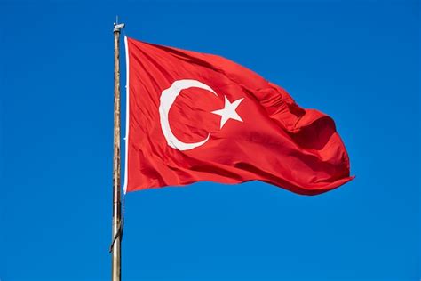 Premium Photo Turkish Flag And Blue Sky