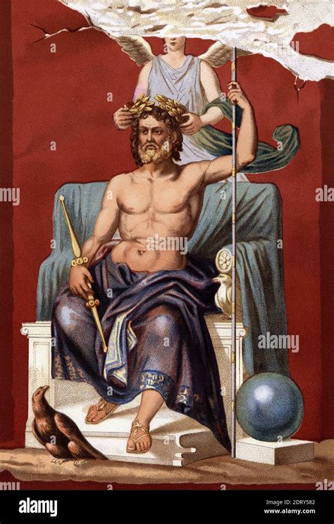 Jupiter Or Jove King Of The Gods In Mythology And Venerated In Ancient