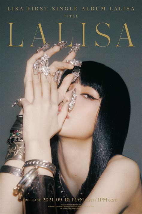 Blackpinks Lisa Drops Breathtaking Title Poster For First Single Album Lalisa Allkpop