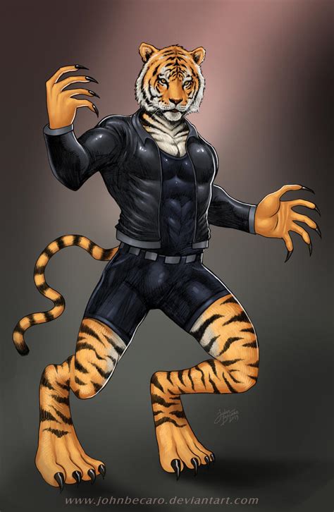 Commission Human Tiger By Johnbecaro On Deviantart