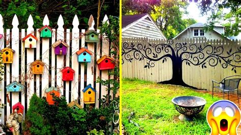 This is 10 creative small garden decor ideas that you can adopt as fast as you desire. Beautiful DIY Fence Decorations - Creative Fences - YouTube