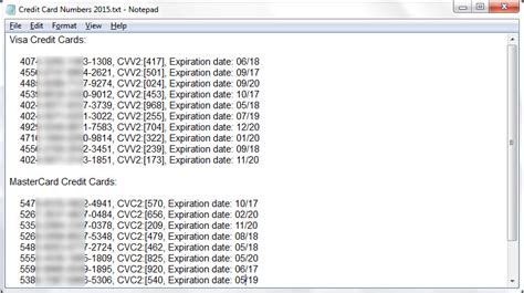 Credit Card Number Generator With Cvv And Expiration Date